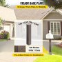 VEVOR Mailbox Post, 27" High Mailbox Stand, Bronze Powder-Coated Mail Box Post Kit, Q235 Steel Post Stand Surface Mount Post for Sidewalk and Street Curbside, Universal Mail Post for Outdoor Mailbox