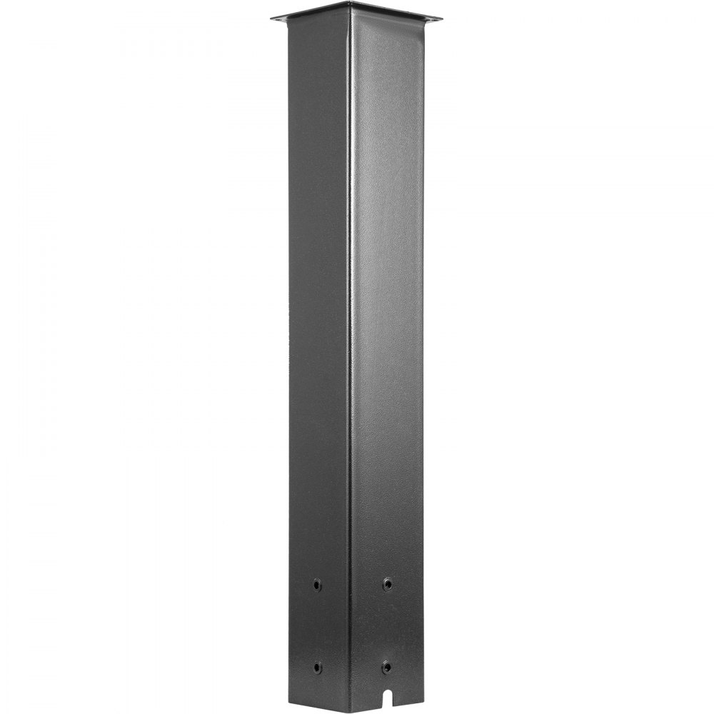 VEVOR Mailbox Post, 27" High Mailbox Stand, Black Powder-Coated Mail Box Post Kit, Q235 Steel Post Stand Surface Mount Post for Sidewalk and Street Curbside, Universal Mail Post for Outdoor Mailbox