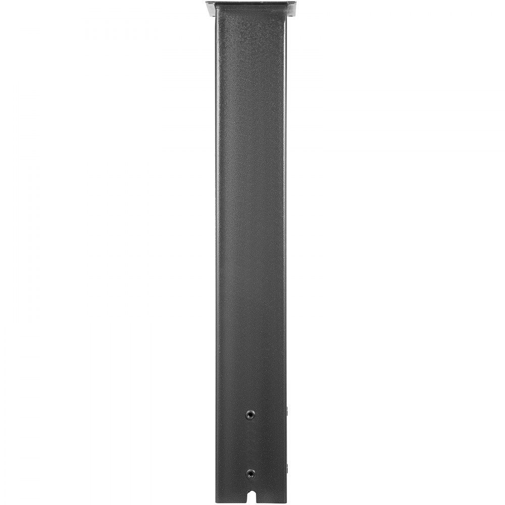 VEVOR Mailbox Post, 27" High Mailbox Stand, Black Powder-Coated Mail Box Post Kit, Q235 Steel Post Stand Surface Mount Post for Sidewalk and Street Curbside, Universal Mail Post for Outdoor Mailbox