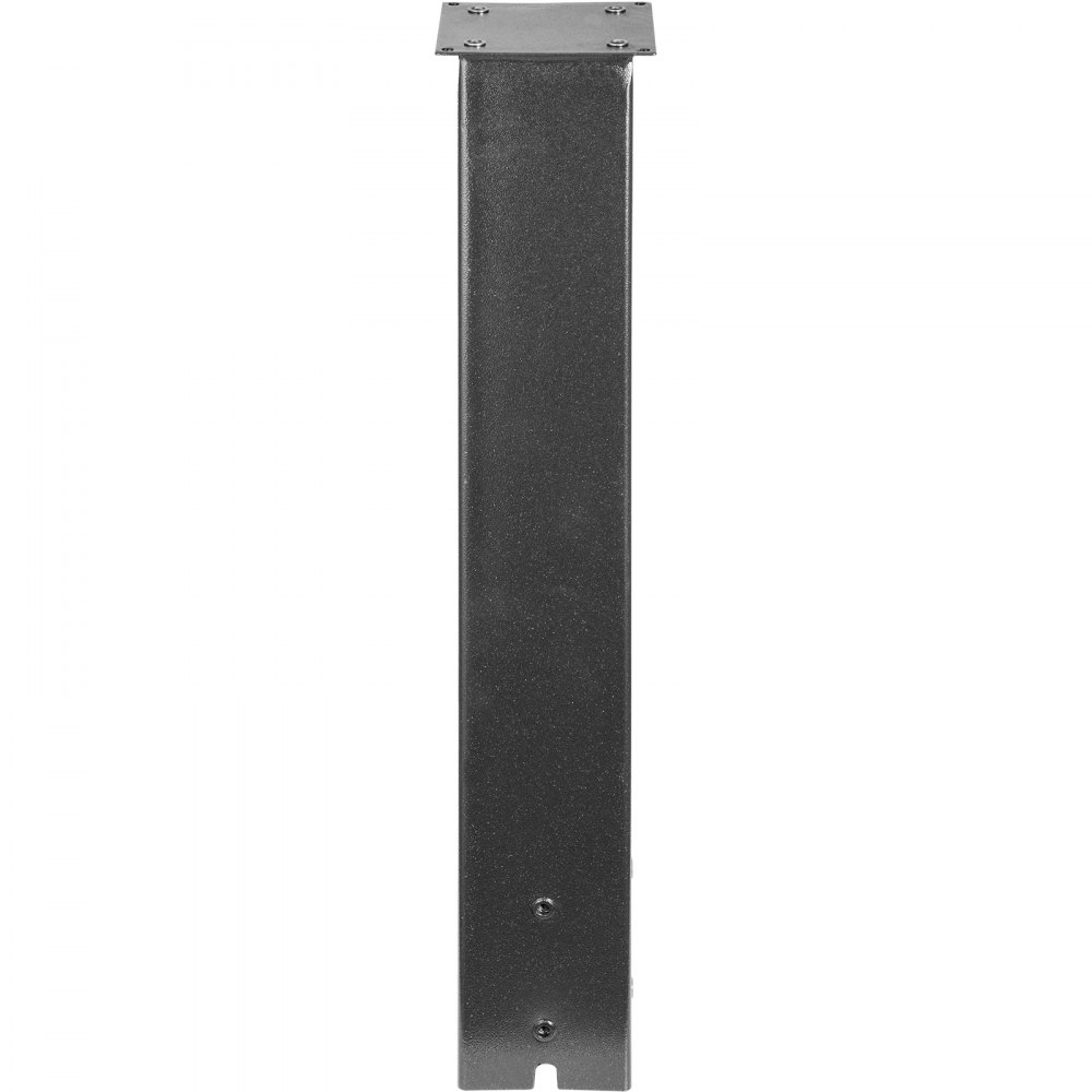 VEVOR Mailbox Post, 27" High Mailbox Stand, Black Powder-Coated Mail Box Post Kit, Q235 Steel Post Stand Surface Mount Post for Sidewalk and Street Curbside, Universal Mail Post for Outdoor Mailbox