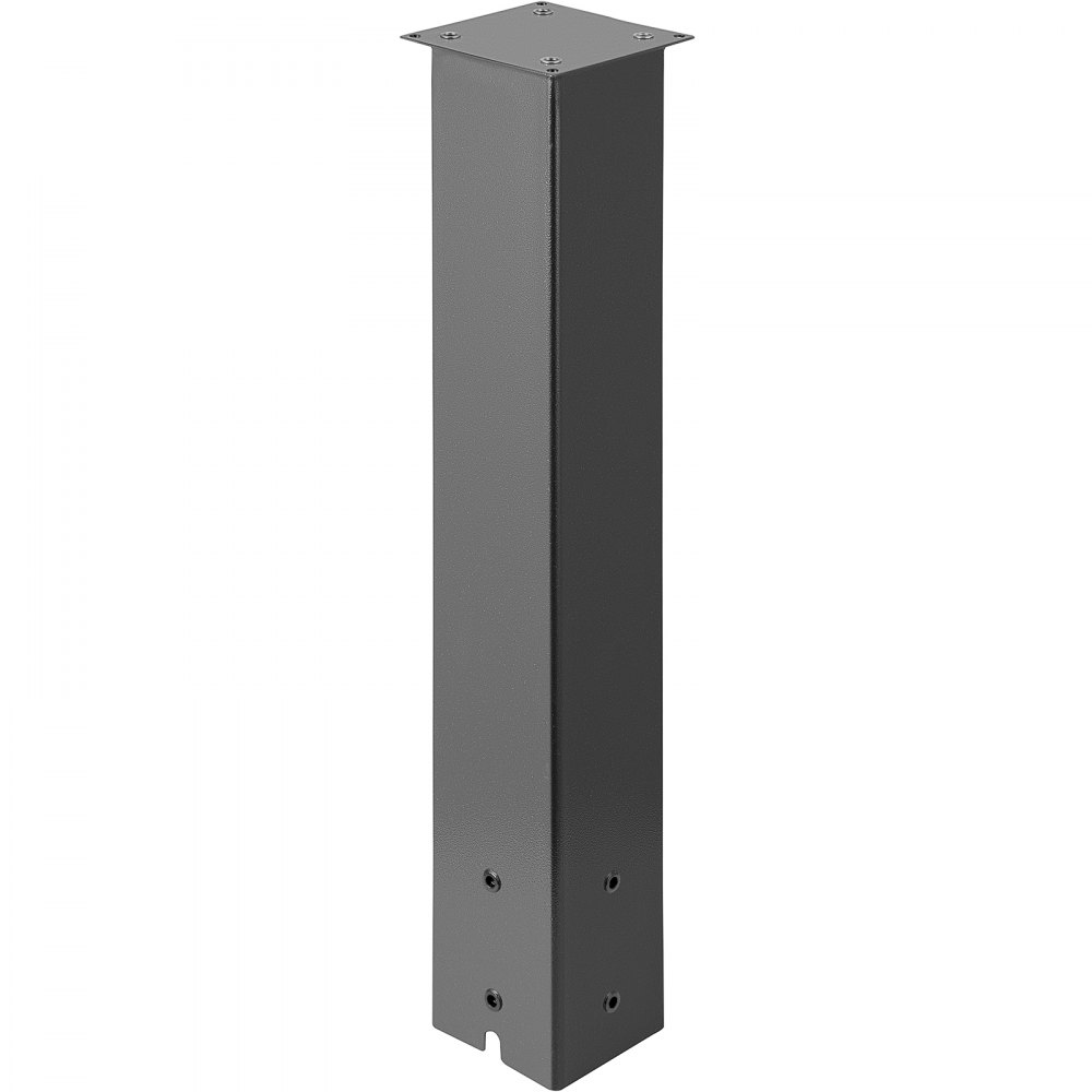 VEVOR Mailbox Post, 27" High Mailbox Stand, Black Powder-Coated Mail Box Post Kit, Q235 Steel Post Stand Surface Mount Post for Sidewalk and Street Curbside, Universal Mail Post for Outdoor Mailbox