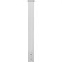 VEVOR Mailbox Post, 43\" High Mailbox Stand, White Powder-Coated Mail Box Post Kit, Q235 Steel Post Stand Surface Mount Post for Sidewalk and Street Curbside, Universal Mail Post for Outdoor Mailbox