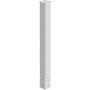 VEVOR Mailbox Post, 43\" High Mailbox Stand, White Powder-Coated Mail Box Post Kit, Q235 Steel Post Stand Surface Mount Post for Sidewalk and Street Curbside, Universal Mail Post for Outdoor Mailbox