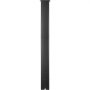 VEVOR Mailbox Post, 43\" High Mailbox Stand, Black Powder-Coated Mail Box Post Kit, Q235 Steel Post Stand Surface Mount Post for Sidewalk and Street Curbside, Universal Mail Post for Outdoor Mailbox