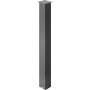 VEVOR Mailbox Post, 43\" High Mailbox Stand, Black Powder-Coated Mail Box Post Kit, Q235 Steel Post Stand Surface Mount Post for Sidewalk and Street Curbside, Universal Mail Post for Outdoor Mailbox