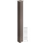 Vevor Mailbox Post Stand Mail Box Post 43" Bronze Powder-coated Steel Outdoor