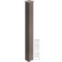 VEVOR Mailbox Post, 43" High Mailbox Stand, Bronze Powder-Coated Mail Box Post Kit, Q235 Steel Post Stand Surface Mount Post for Sidewalk and Street Curbside, Universal Mail Post for Outdoor Mailbox