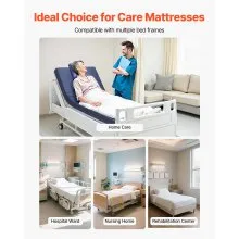 VEVOR Hospital Medical Bed Mattress 6-Inch Water Resistant Non Slip Foam 650 lbs