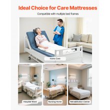 Hospital Medical Bed Mattress 3.5-Inch Water Resistant Non Slip Home Foam