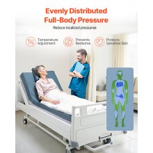 VEVOR Hospital Medical Bed Mattress 6-Inch Water Resistant Non Slip Foam 450 lbs