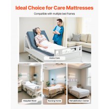 VEVOR Hospital Medical Bed Mattress 6-Inch Water Resistant Non Slip Foam 450 lbs
