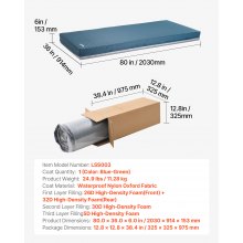 VEVOR Hospital Medical Bed Mattress 6-Inch Water Resistant Non Slip Foam 450 lbs