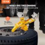 Traktor lastbilsdäck hydraulisk pärlbrytare W/10000PSI fotpump och luftslang