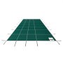 VEVOR pool safety cover, green mesh with reinforced edges and attached securing straps.