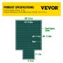 VEVOR pool safety cover dimensions: 20'x38', weight: 60 lbs, protects the pool area.