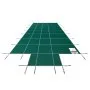 Cubierta de seguridad para piscinas VEVOR, apta para piscinas enterradas rectangulares de 5,5 x 11 m, cubierta de seguridad con escalón central de 1,2 x 3 m, cubierta de malla sólida con orificios de drenaje para piscinas, cubierta de seguridad de invierno, color verde.