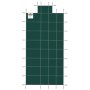 VEVOR medencebiztonsági takaró 18x36 lábas téglalap alakú, süllyesztett medencékhez, biztonsági medencetakaró 4x10 lábas középső lépcsővel, hálós, tömör medencetakaró vízelvezető lyukakkal úszómedencéhez, téli biztonsági takaró, zöld