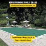 VEVOR Husă de siguranță pentru piscină 18 x 36 ft Acoperire pentru piscină dreptunghiulară Acoperire de siguranță pentru piscină acoperită cu plasă verde Husă solidă de siguranță pentru piscină pentru iarnă