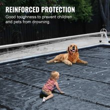 VEVOR Pool Safety Cover, In-ground Pool Cover 11.5x19.6 ft, PVC Safety Pool Cover