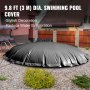 Vevor Inflatable Pool Cover Pool Safety Cover 9.8 Ft Dia. In-ground Pvc Round