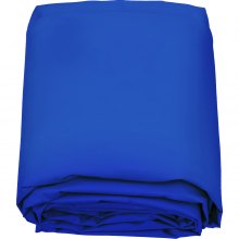 VEVOR Bassengsikkerhetsdeksel, 14,7 fot Dia. Bassengdekke i bakken, blå PVC-bassengdeksler, rundt sikkerhetsbassengdeksel i bakken Solid sikkerhetsbassengdeksel for svømmebasseng vinterbeskyttelsesdeksel