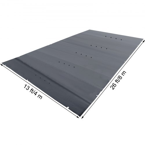 VEVOR Pool Safety Cover, 13x26 ft In-ground Pool Cover, Charcoal In-ground Pool Cover, PVC Pool Covers Rectangular Safety Pool Cover Solid Safety Pool Cover for Swimming Pool Winter Protection Cover