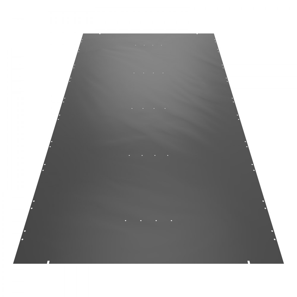 VEVOR Pool Safety Cover, 4 x8 m In-ground Pool Cover, Charcoal In-ground Pool Cover, PVC Pool Covers Rectangular Safety Pool Cover Solid Safety Pool Cover for Swimming Pool Winter Protection Cover