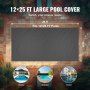 VEVOR Pool Safety Cover Fits 12x25ft Rectangle Inground Pools Safety Pool Cover