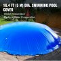 Vevor Inflatable Pool Cover Pool Safety Cover 16.4 Ft Dia. In-ground Pvc Round