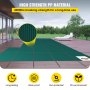 VEVOR Inground Pool Safety Cover Winter Pool Cover 20 x 38 ft with Right Step