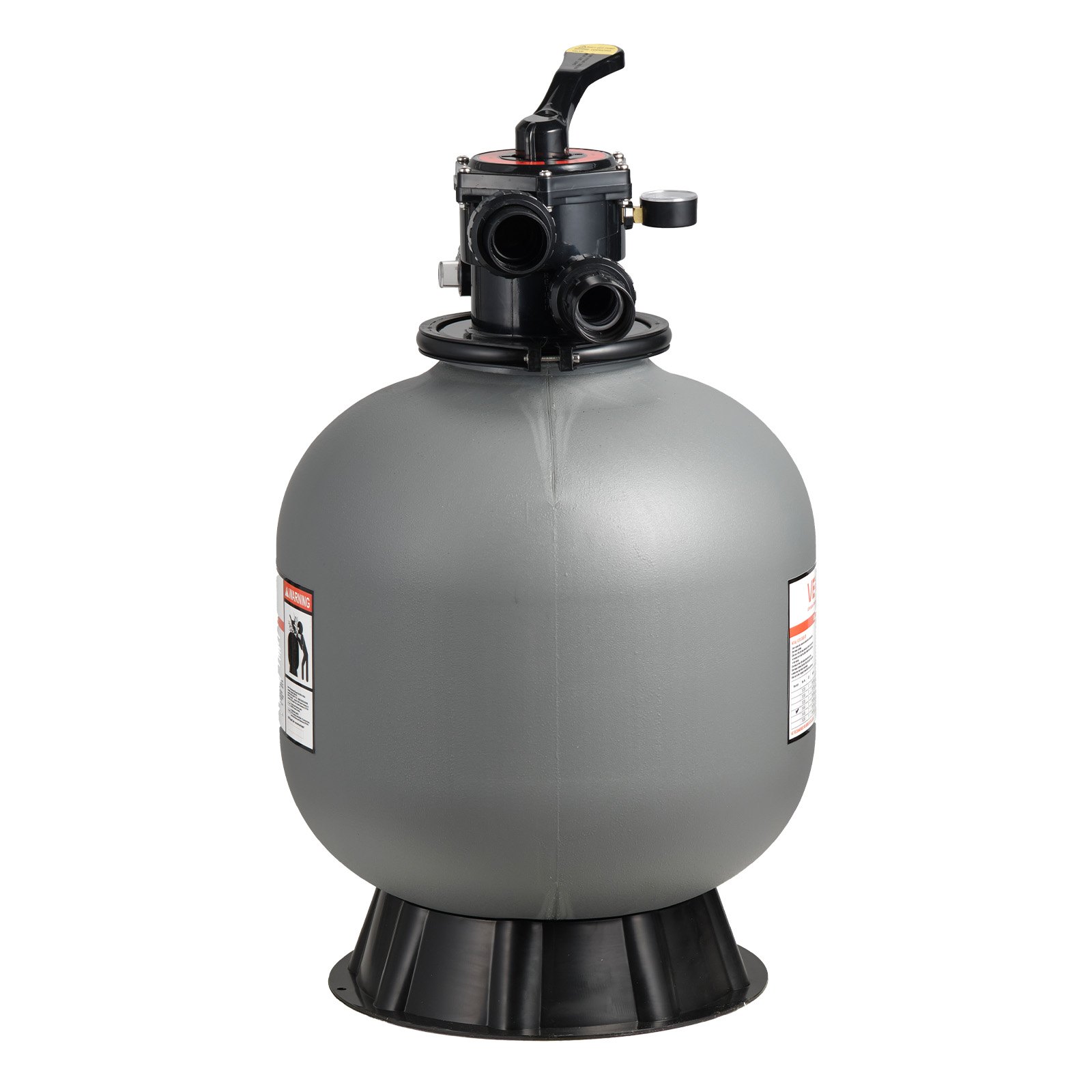 VEVOR Sand Filter, 508 mm, 189.3 LPM Above Inground Swimming Pool Sand Filter System, with 7-Way Multi-Port Valve, Backwash, Rinse, Recirculate, Waste, Winter, Closed Modes, for Above In Ground Pools