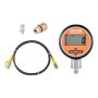VEVOR Digital Hydraulic Pressure Test Coupling Kit, 10000 PSI Pressure Gauge Manometer Tester with 1 Gauge, 1 Test Coupling, 1 Quick-Release Coupler, and 1 Hose for Excavator Construction Machinery