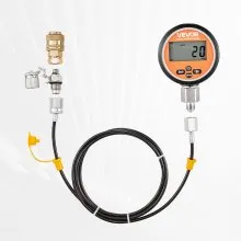 VEVOR Digital Hydraulic Pressure Test Coupling Kit 10000PSI Gauge Coupling Hose