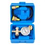 VEVOR Hydraulic Nitrogen Accumulator Charging Kit, 0-1420 PSI Nitrogen Fill Kit, Pressure Test System with 1 Pressure Gauge, 1 Gas Hose, 1 Valve Body and 1 CGA580 Adapter for Construction Machinery