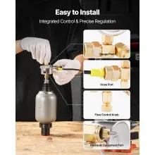 VEVOR Hydraulic Nitrogen Accumulator Charging Kit Pressure Test System 1420 PSI