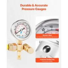 VEVOR Hydraulic Nitrogen Accumulator Charging Kit Pressure Test System 1420 PSI