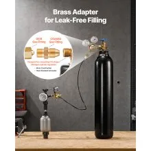 VEVOR Hydraulic Nitrogen Accumulator Charging Kit Pressure Test System 1420 PSI