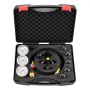 VEVOR Hydraulic Nitrogen Accumulator Charging Kit, All-in-One Nitrogen Fill Kit, Pressure Test System with 3 Gauges (100, 250, 400 Bar), 6 Adapters Couplings, 1 Gas Hose, 1 Valve, 1 CGA580 Adapter