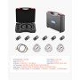 VEVOR Hydraulic Nitrogen Accumulator Charging Kit, All-in-One Nitrogen Fill Kit, Pressure Test System with 3 Gauges (1500, 4000, 6000 PSI), 6 Adapters Couplings, 1 Gas Hose, 1 Valve, 1 CGA580 Adapter