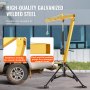 VEVOR Hydraulic Pickup Truck Crane, 453.6 kg Capacity, 360° Swivel, Hitch Mounted Crane with Three Boom Capacities of 226.8 kg, 340.2 kg & 453.6 kg, for Lifting Goods in Construction, Forestry, Factory