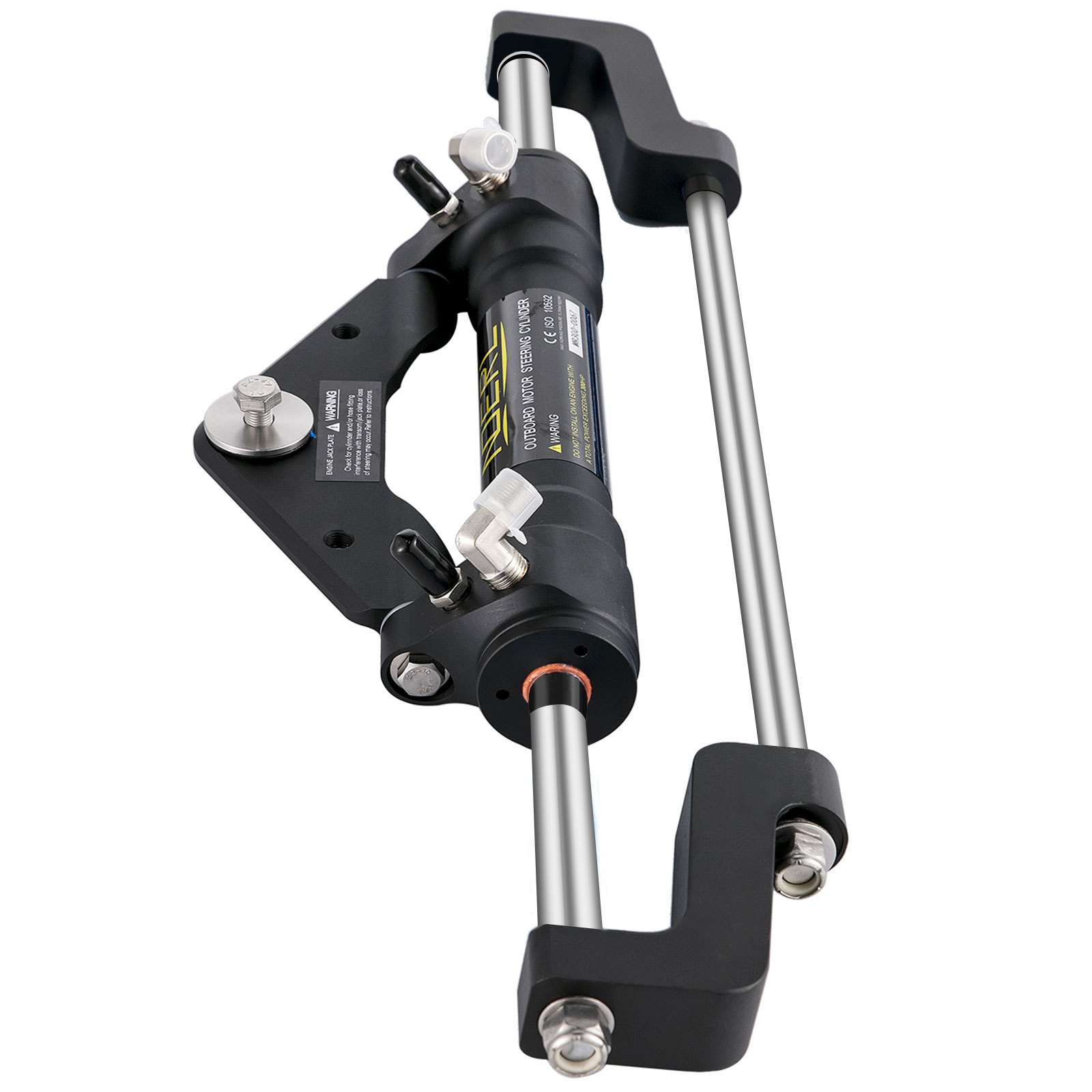 VEVOR Hydraulic Steering Cylinder 300HP, Hydraulic Steering, Front Mount, Hydraulic Outboard Steering Cylinder for Marine Boat Steering System