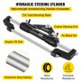 VEVOR Hydraulic Boat Steering Kit, 300HP Hydraulic Steering Helm Pump, Aluminum Alloy Steering Cylinder, 13.5\" Steering Wheel with 10\" Hydraulic Steering Hose for Boat Steering System