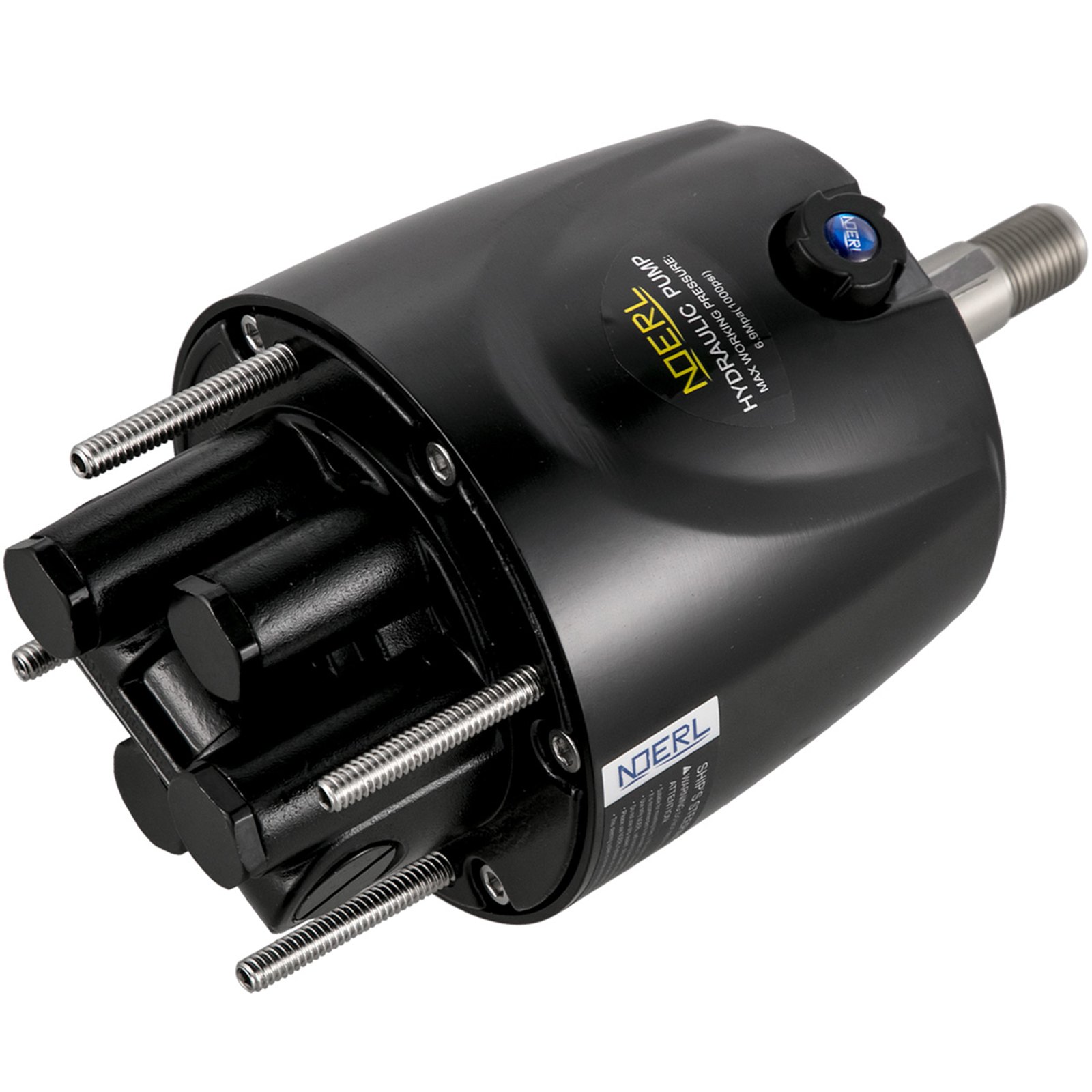 VEVOR 300HP Hydraulic Boat Steering Kit, Hydraulic Steering Helm Pump, Aluminum Alloy Steering Cylinder, 13.5" Steering Wheel with 10" Hydraulic Steering Hose for Boat Steering System