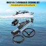 VEVOR Hydraulic Boat Steering Kit, 300HP Hydraulic Steering Kit Hjelmpumpe, Hydraulisk påhængsmotor styresæt med 14 fods hydraulisk styreslange til bådstyringssystem