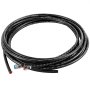 VEVOR hydraulic outboard steering kit black hose with connectors coiled neatly.