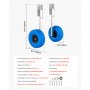 VEVOR Boat Launching Wheels, 136.1 kg Load Capacity, 260 mm Stainless Steel Transom Wheel with Solid PVC Tire, Folding Launch Wheels with 4 Quick Release Pins, Fit 4 m Long Inflatable Fishing Boat