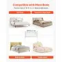 VEVOR Toddler Bed Rail, Kids Beds Guard Rail with Reinforced Iron Pipe and Oxford Cloth, Adjustable Height Bed Side Railing, Portable Guard Bumper Barrier for Crib, Bunk, 1500 x 890 mm, 1 Piece