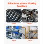 VEVOR 64 PCS BSPP Hydraulic Fitting Galvanized Cap & Plug Assortment Adapter Kit
