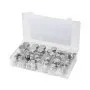 VEVOR 64 PCS BSPP Hydraulic Fittings, Hydraulic Cap and Plug Kit with Precision Threading, Galvanized Steel Heavy Duty Hydraulic Fitting Adapter Kit, Dash Sizes 04/06/08/10/12/16
