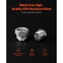 64 PCS DIN Hydraulic Fitting Cap & Plug Assortment Adapter Kit Galvanized Set